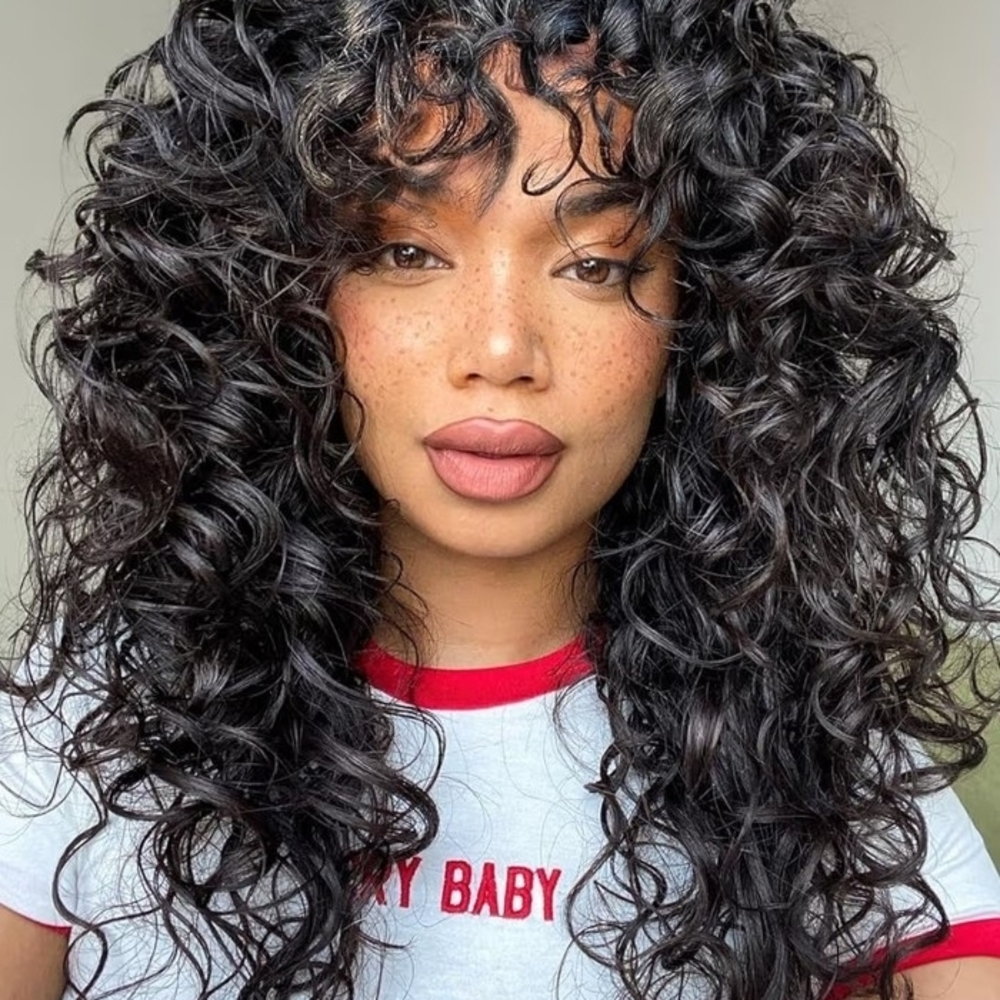 Black Curly Women’s Hair Wig - Natural Shine